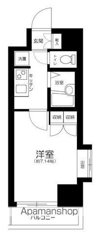 エクセリア池袋ウエスト(1K/10階)の間取り写真