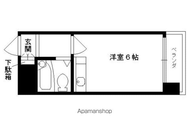 朝日プラザ鴨川(ワンルーム/5階)の間取り写真