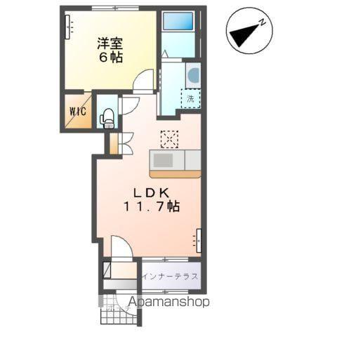 グランドゥールⅡ(1LDK/1階)の間取り写真