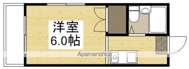 アーバンライフ高屋Ⅱ(ワンルーム/4階)の間取り写真
