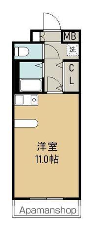 ベルビュー支倉(ワンルーム/3階)の間取り写真