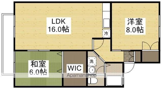 エスポアールC(2LDK/1階)の間取り写真