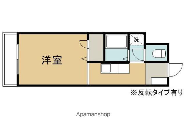 こまがたハートタウンA(ワンルーム/1階)の間取り写真