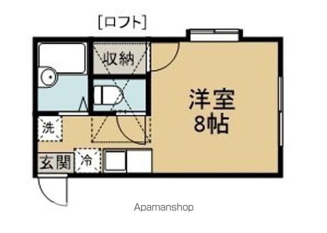 ベアーズホームⅡ(ワンルーム/1階)の間取り写真