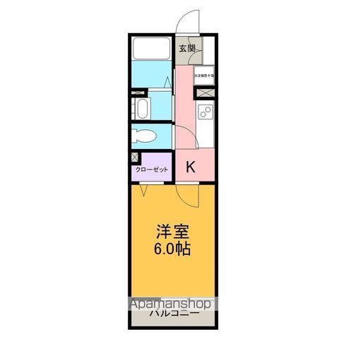 COXⅡ(1K/2階)の間取り写真