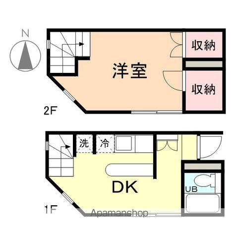 STEPCORT117(1DK/1階)の間取り写真