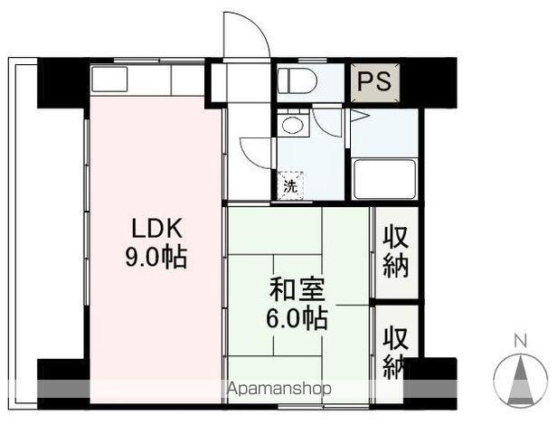 センチュリーハイツ(1LDK/6階)の間取り写真