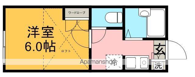 コーポロジェ(1K/1階)の間取り写真