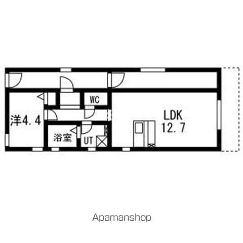 LEGIOIEささしまライブ駅5(1LDK/1階)の間取り写真