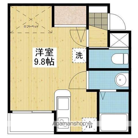 アルト生石(ワンルーム/2階)の間取り写真