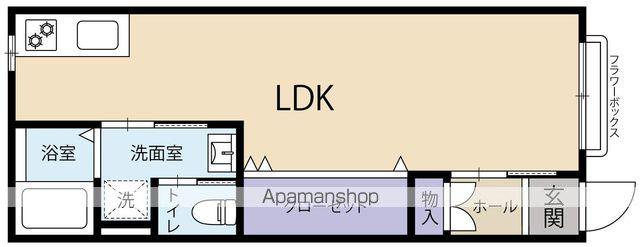 コーポ泉(ワンルーム/1階)の間取り写真