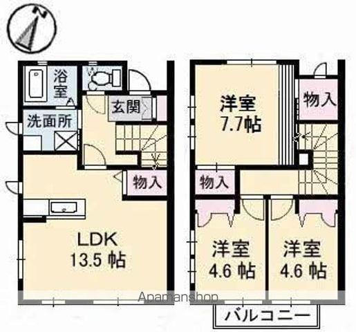アスティオン F棟(3LDK)の間取り写真