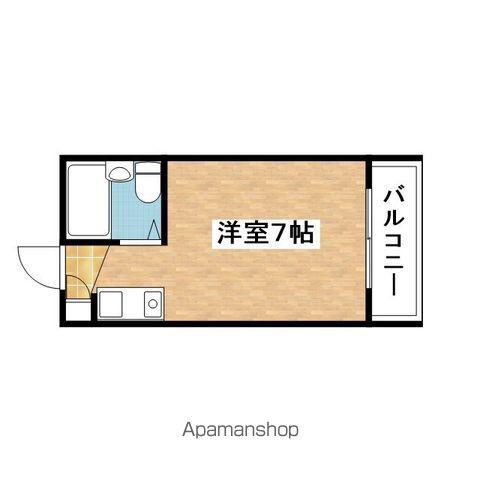 橋本マンション(ワンルーム/2階)の間取り写真
