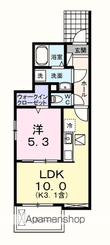アルドーレⅡ(1LDK/1階)の間取り写真