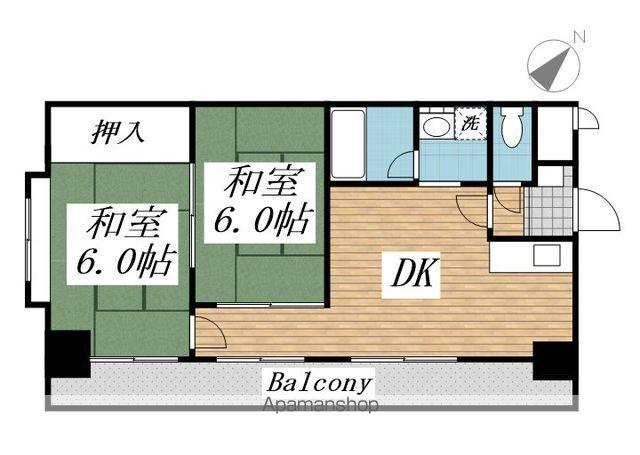プレアール金田(2DK/3階)の間取り写真