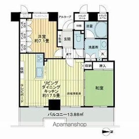 岐阜シティタワー43(2LDK/30階)の間取り写真
