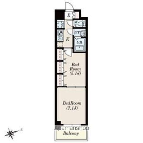 SーRESIDENCE神沢AFFORD12月契約限定キャンペー(2K/2階)の間取り写真