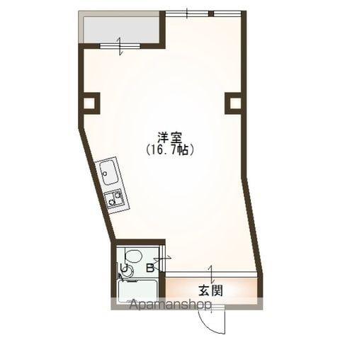 新潟マンション(ワンルーム/9階)の間取り写真