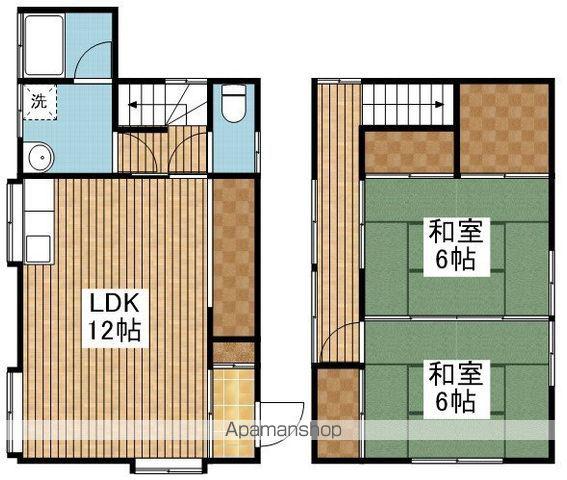 上越新幹線 新潟駅 徒歩13分 2階建 築59年(2LDK)の間取り写真