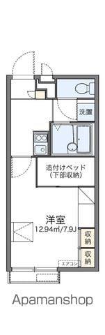 レオパレス釜池袁(1K/2階)の間取り写真