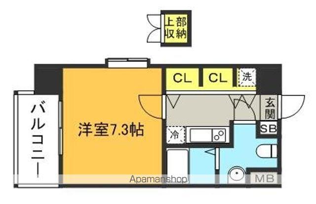 サヴォイ博多ブールバール(1K/5階)の間取り写真