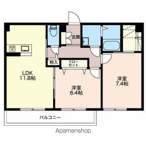 UTOPIA(2LDK/3階)の間取り写真