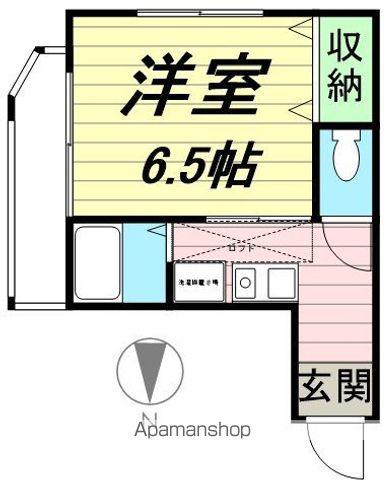 コスモハウス旭ヶ丘(1K/3階)の間取り写真