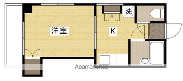 第2石井ビル(1K/5階)の間取り写真