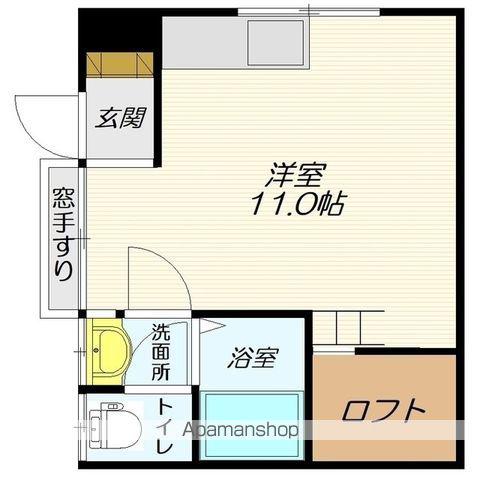 メゾン ・ ラフォーレ(ワンルーム/1階)の間取り写真