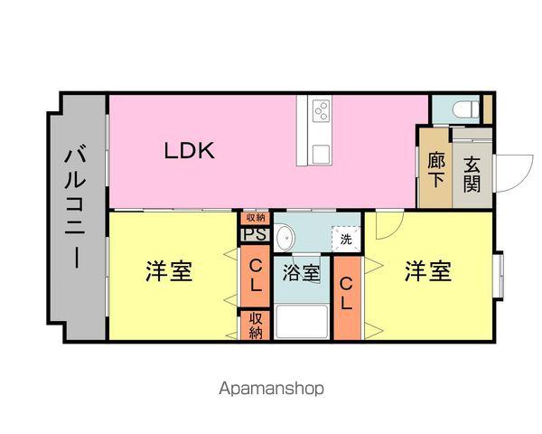 ヴィラ・アストレ(2LDK/3階)の間取り写真