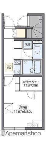 レオネクストアムルタート(1K/1階)の間取り写真