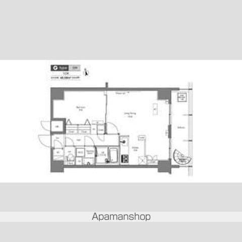 プラウドフラット隅田リバーサイド(1LDK/4階)の間取り写真