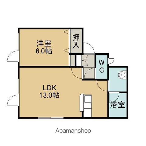 メゾン北光(1LDK/2階)の間取り写真