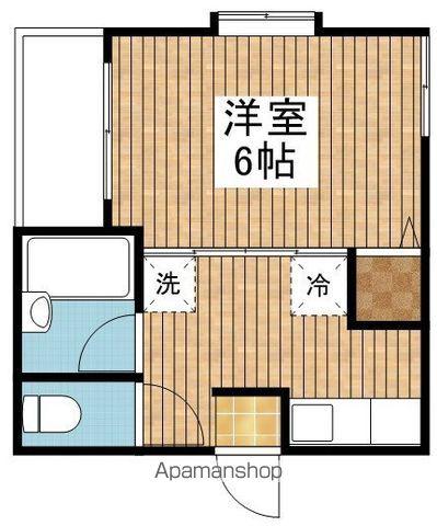 リトルフォレスト(1K/2階)の間取り写真