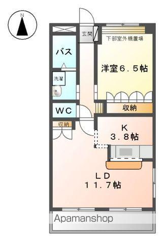 グランドステージ(1LDK/1階)の間取り写真