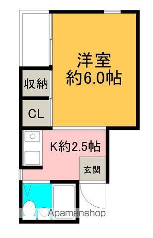 コーポカワイA(1K/3階)の間取り写真