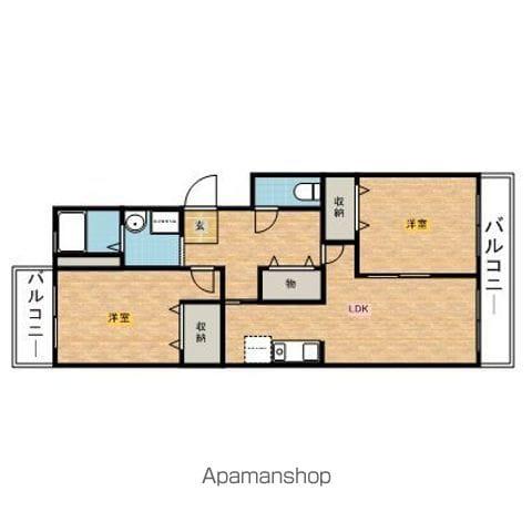 ジェネシス・神栖(2LDK/1階)の間取り写真