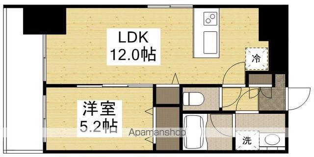 FRIEND COURT 岡山医大東(1LDK/6階)の間取り写真