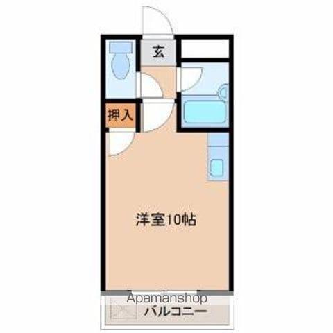 エリオン(ワンルーム/3階)の間取り写真