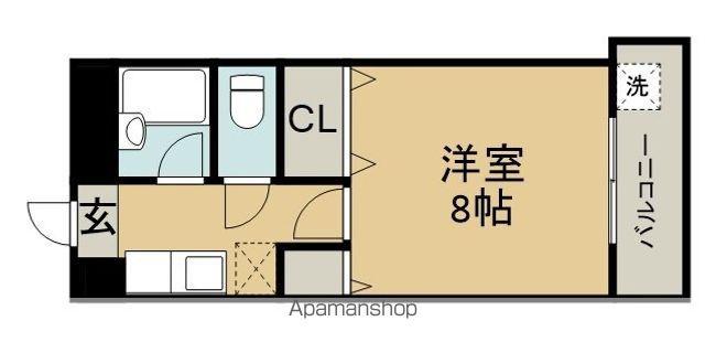 アーバンライフ柏木(1K/3階)の間取り写真