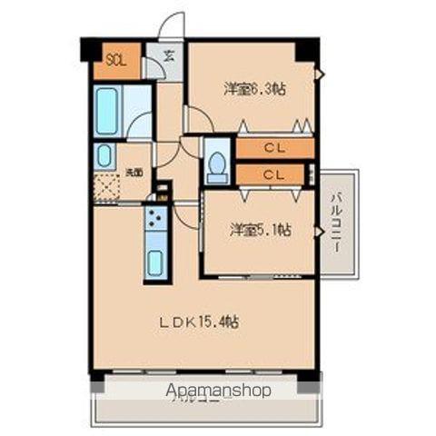 LEGAME(2LDK/3階)の間取り写真