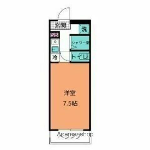 パールマンション社台(ワンルーム/2階)の間取り写真