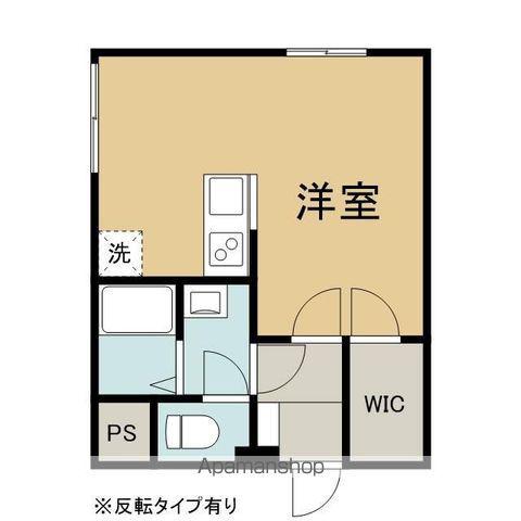 OTOレジデンス(ワンルーム/1階)の間取り写真