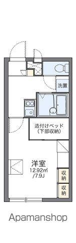 レオパレスコンフォール石橋E(1K/1階)の間取り写真