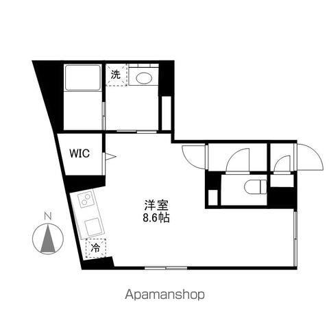 リヴシティ中村公園(ワンルーム/4階)の間取り写真