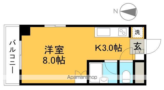エトワール弥生町(ワンルーム/2階)の間取り写真