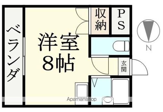 ハイムクマンド(ワンルーム/4階)の間取り写真