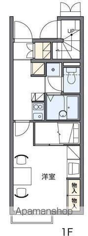 レオパレスF OHANA(1K/1階)の間取り写真