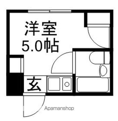 メゾンユニテ(ワンルーム/4階)の間取り写真