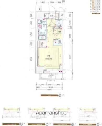 プレサンス池下トレス(1K/8階)の間取り写真